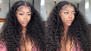 Styling Two Braids On A Deep Wave Hd Lace Wig | Alipearl Hair