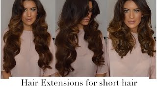 Curling Hair Extension With Straighteners Trick For Short Hair With Beauty Works!