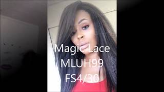 New Born Free Human Hair Blend Lace Front Wig 4X4 Xl Magic Lace U-Shape Lace Wig Mluh99