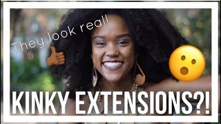 Natural Hair Extensions For Black People?! | Trying Out Her Given Hair 4B/4C Kinky Clip Ins