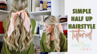 Half Up Hairstyle ✨ Quick Easy Tutorial (Halocouture Extensions)