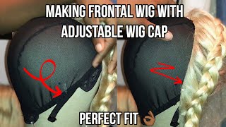 How To: Sew A Frontal On A Adjustable Wig Cap | Itsneïra