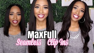 Affordable Clip In Hair Extensions| Maxfull Seamless Ultra Invisible Remy Clip Ins From Amazon