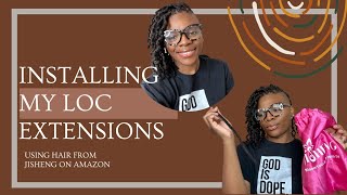 Installing My Permanent Loc Extensions | Jisheng Hair Review | Amazon Loc Extensions