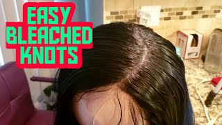 How To Properly Bleach Knots On Lace Front Wig| Easy Tutorial |By Mz Magic