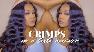 Crimps On A 6X6 Closure | Yolissa Hair | Beautyviajaleah