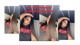 Side Part Closure | 5X5 Closure Wig Install | Transparent Lace | Super Easy & Simple