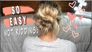 How To: Simple Boho Updo Bun - Easy Hairstyle For Short, Medium, Or Long Hair