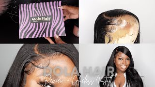 Dola Hair Review + Glueless Closure Wig Install | Ashley Andrea