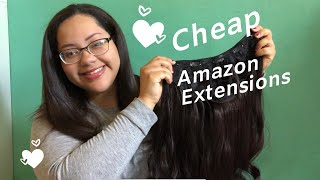 Trying Cheap Amazon Half-Wig Extensions