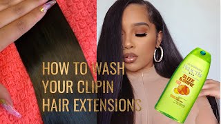 How To Wash Your Clipin Hair Extensions | Theanayal8Ter