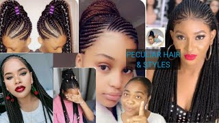 African Braids Hairstyles: Cornrows Hairstyles For Black Women//Amazing Ghana Weaving/Braids