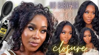 No Bald Cap❌ No Baby Hair❌ Flawless Closure Install | Easy And In A Rush! Ft Unice Hair