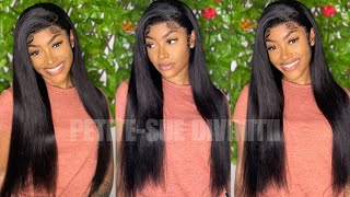 Gorgeous #1 Straight 13X4 Lace Front Wig! Ft. Cynosure Hair | Petite-Sue Divinitii