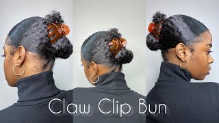 Claw Clip Trend On Type 4 Natural Hair| Quick& Easy Go To Hairstyle