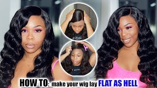 How To: Make Your Lace Wig Super Flat As Hell  | No Eggheads Or High Heads Ft Royal Me