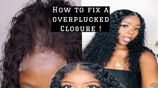 How To Fix An Overplucked Frontal + Styling | Ashimaryhair