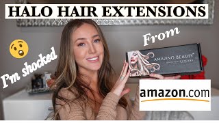 Halo Hair Extensions From Amazon Review | Amazing Beauty | Jordyn Nicole