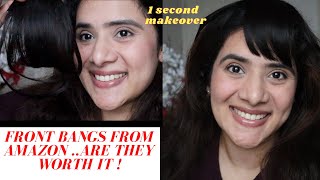 Front Fringes Extensions Makeover In 2 Seconds | Amazon Buy Under 300Rs | Drsmileup | #Amazon
