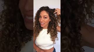 How To: Half Up Half Down Hairstyle With Bebonia Curly Hair Extensions