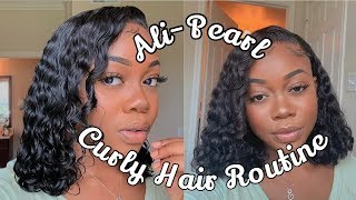 Defined Curly Hair Routine +Ali Pearl Deep Wave Review