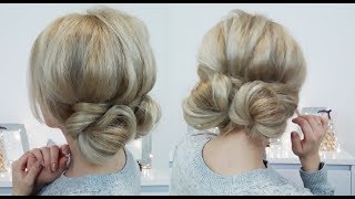 2-Minute Easy Elegant Buns Updo | Awesome Hairstyles ✔