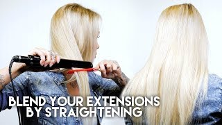How To: Blend Your Extension By Straightening | Hidden Crown