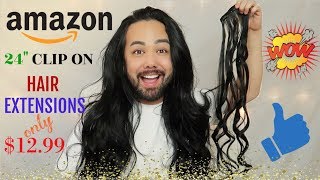 Amazon 24" Clip In Double Weft Hair Extensions By Lelinta