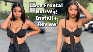 Lace Frontal Wig Install + Review Ft Hairvivi Pre-Plucked Glueless Bob Wig (Beginner Friendly)