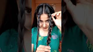 Front Braid Open Hairstyle|Casual Hairstyle For Office/College Girls#Shorts#Ytshorts#Youtubeshorts