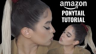 How To: High Ponytail With Clip In Extensions From Amazon