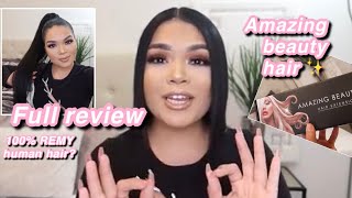 Amazon Ponytail Review!! Amazing Beauty Hair Extensions