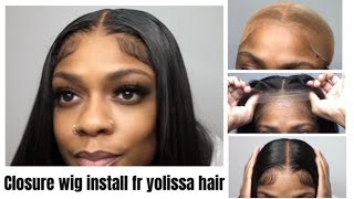 Melted Lace | 5X5 Closure Wig Install | Yolissa Hair