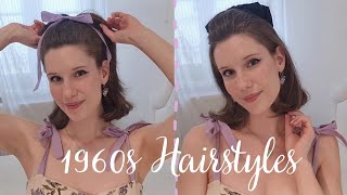 2 Super Quick & Easy 1960S Hairstyles || 60S Updos