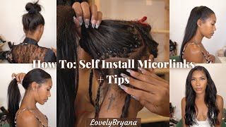 How To: Self Install Microlinks/Itips + Tips To Go Faster | Lovelybryana X Curlsqueen