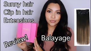Trying Out Sunny Hair Balayage Hair Extensions! Affordable Clip In Extensions