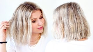 5 Minute Flat Iron Waves For Short Hair