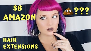 I Bought $8 Hair Extensions From Amazon! Do They Suck?!?