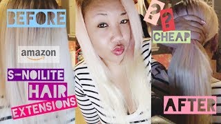 I Bought $60 Clip In Hair Extensions From Amazon - Review | Blazyn Kym