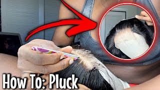 How To Pluck A 6X6 Hd Lace Closure Wig *Beginner Friendly* || Ft Alipearl Hair