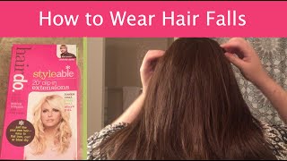Wigs 101 - How To Wear Clip-In Hair Falls Or Extensions