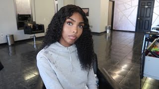What Closure? Frontal Look W/ 4X4 Closure | Bomb Curly Lace Wig Under $150 | Wignee Hair