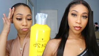Installing A Wig Using Only Got2Be Freeze Spray | Ft. Unice Hair