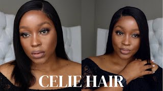 First Impression Review | The Best 5X5 Closure Bob Wig Install Ft  Celie Hair