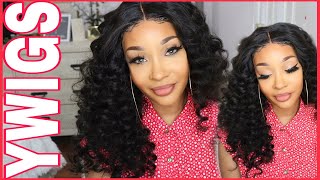 Must See!!! 4X4 Silk Base Closure Natural Wave Wig|Ft. Ywigs