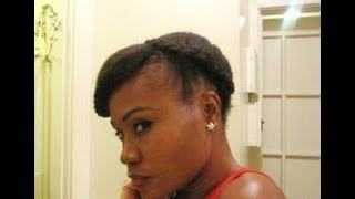 Starburst Updo- Protective Hairstyle For Natural Hair