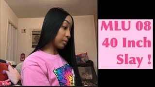 40 Inches ?! | New Born Free Mlu 08 | Synthetic Wig Slay | 4X4 Xl Parting Space