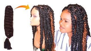 Diy Butterfly Braided Wig Tutorial Using Expression Braid Extension -  No Closure Wig