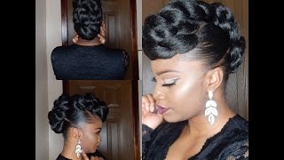*Protective Style* Twisted Faux Hawk Updo