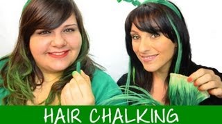 How To Hair Chalk With Hair Extensions - St. Patrick'S Day Hairstyle | Instant Beauty ♡